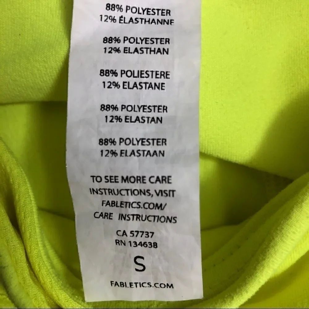 Fabletics Size S Lemon Bottoms - Picture 3 of 5